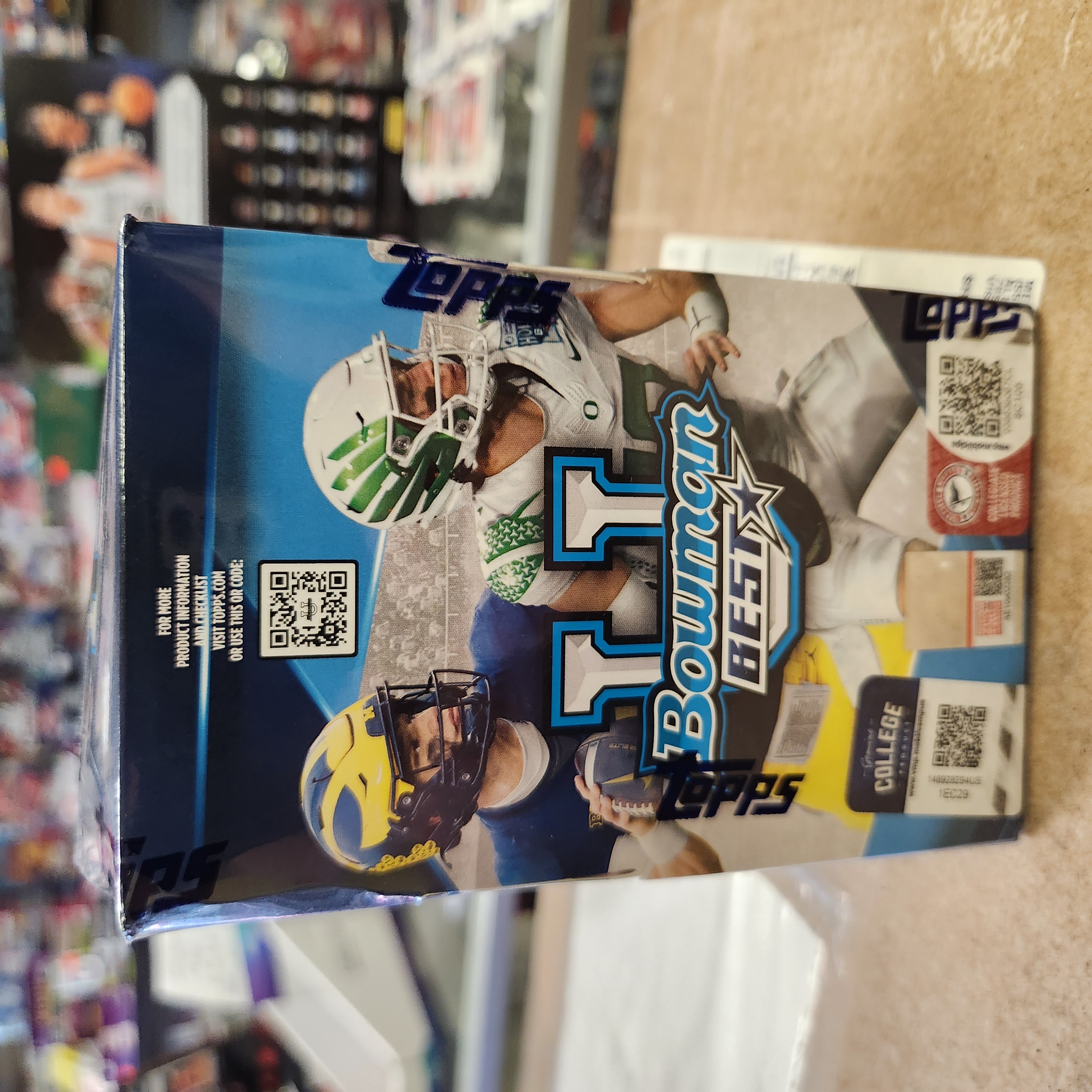 2022 Bowman Best Football University U Hobby box with 2 autographs per box