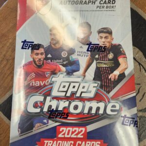 2022 MLS Soccer Topps Chrome Hobby Box 1 Chrome Auto Per Box
