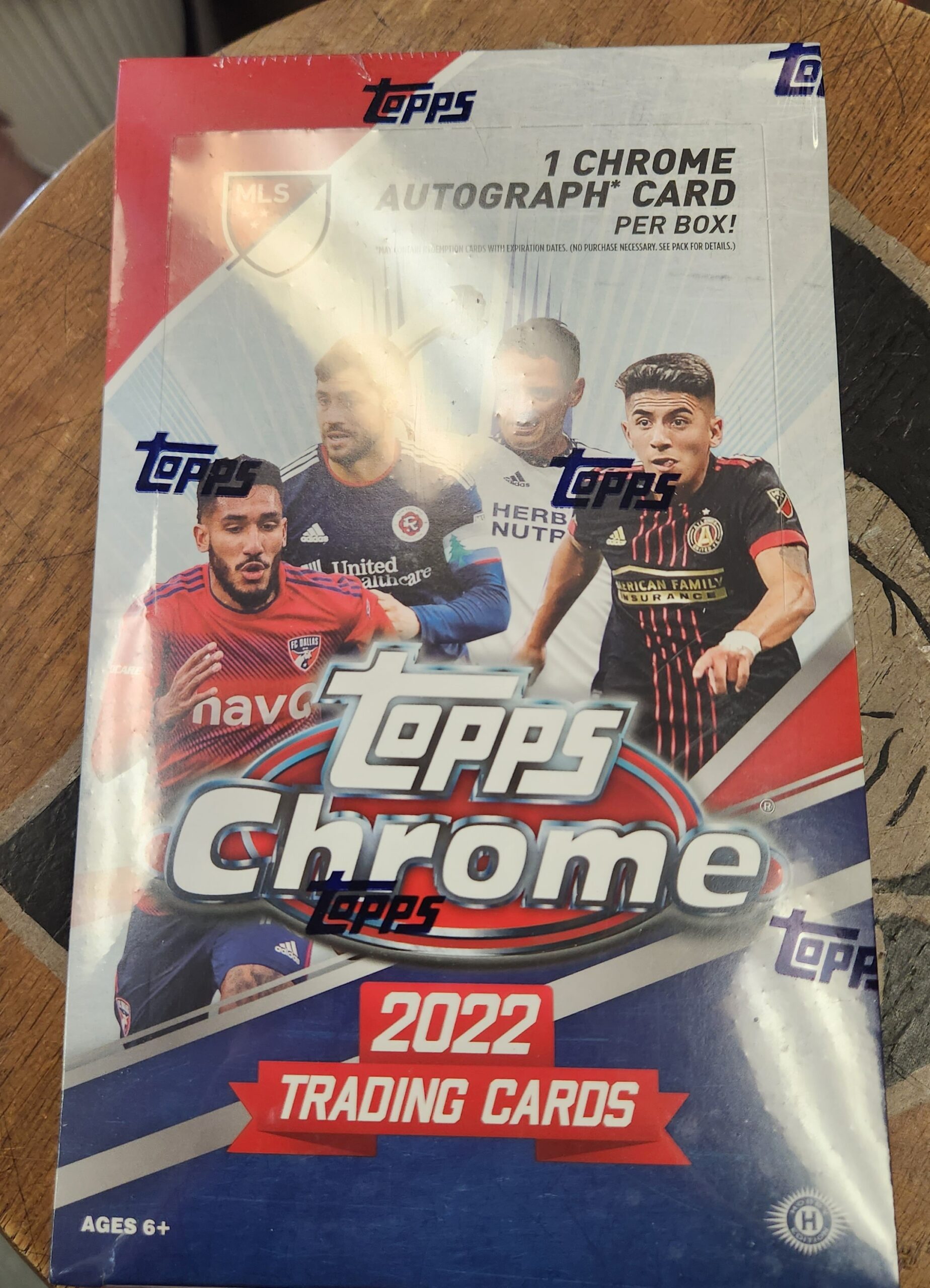 2022 MLS Soccer Topps Chrome Hobby Box 1 Chrome Auto Per Box